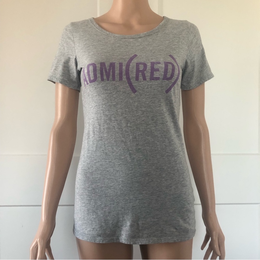 Gap Medium Gray Purple Admi(red) Collection Short Sleeves Tee T-Shirt Top XS